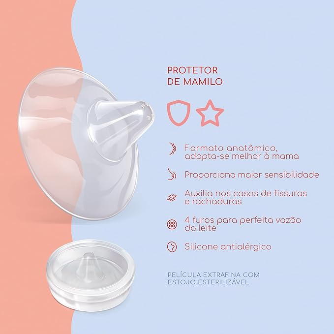 bico de silicone para amamentação