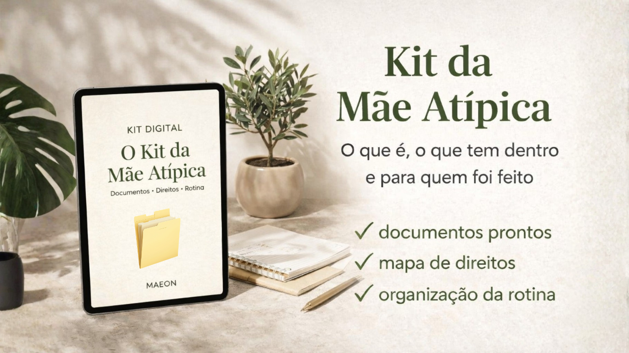 Kit da Mãe Atípica — materiais práticos para mães de filhos com deficiência