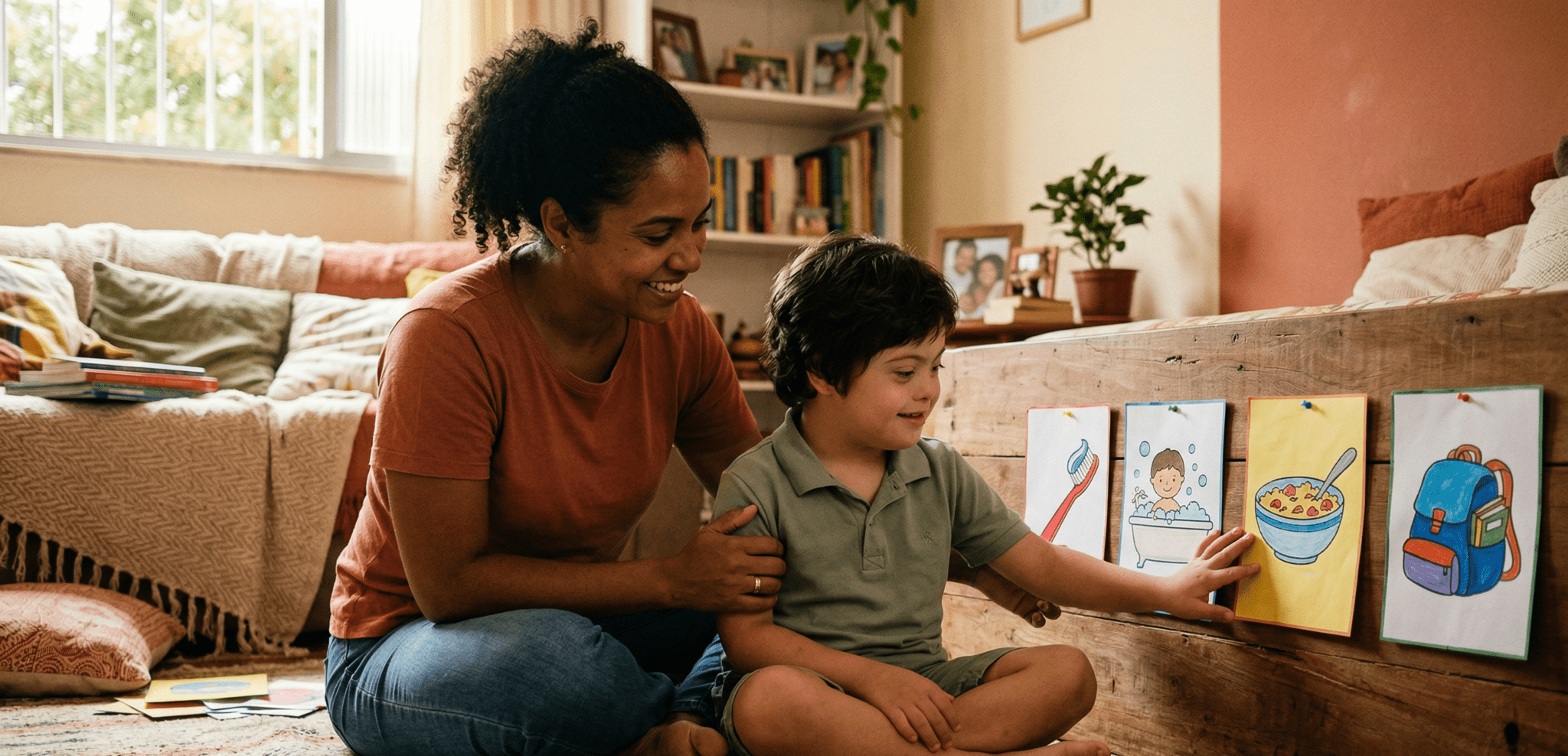 Rotina Visual Como criar uma rotina visual para filhos com autismo ou síndrome de ...
