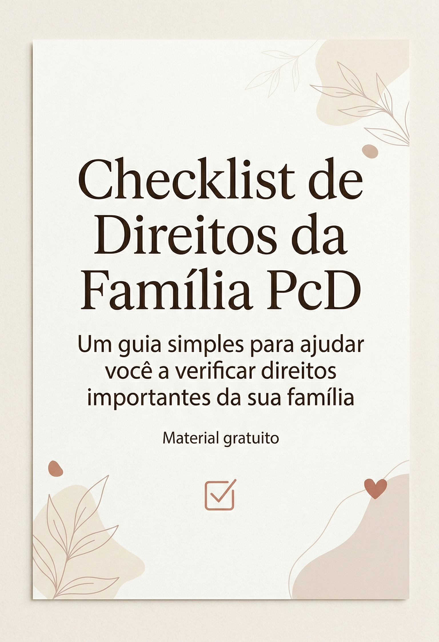 Checklist de Direitos da Família PcD